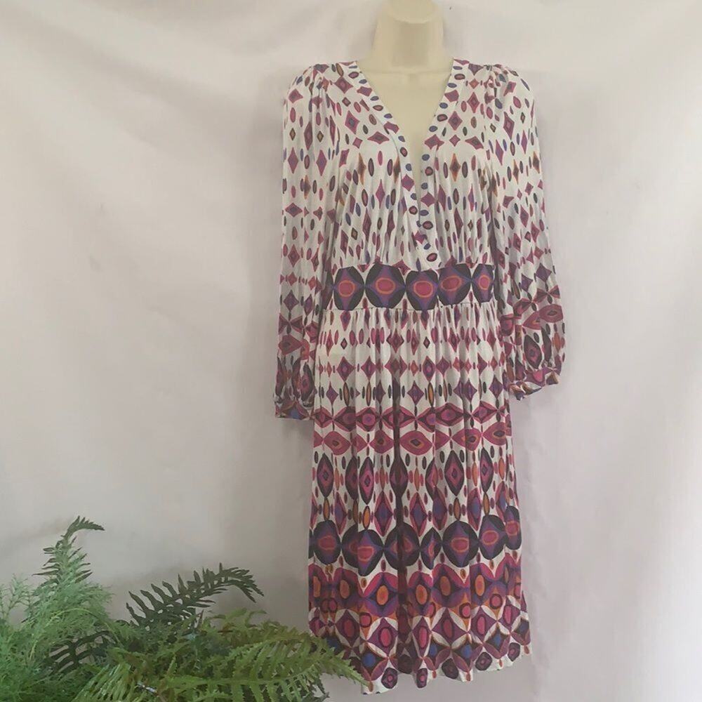TIBI BEAUTIFUL DEEP V‎ NECK  SEXY DRESS SZ M